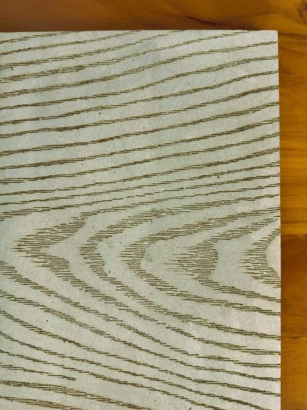Embossed non-grooved panelling