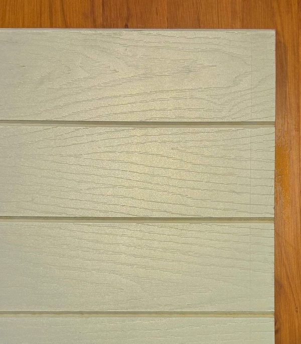 Embossed V-grooved panelling